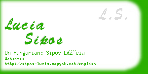 lucia sipos business card